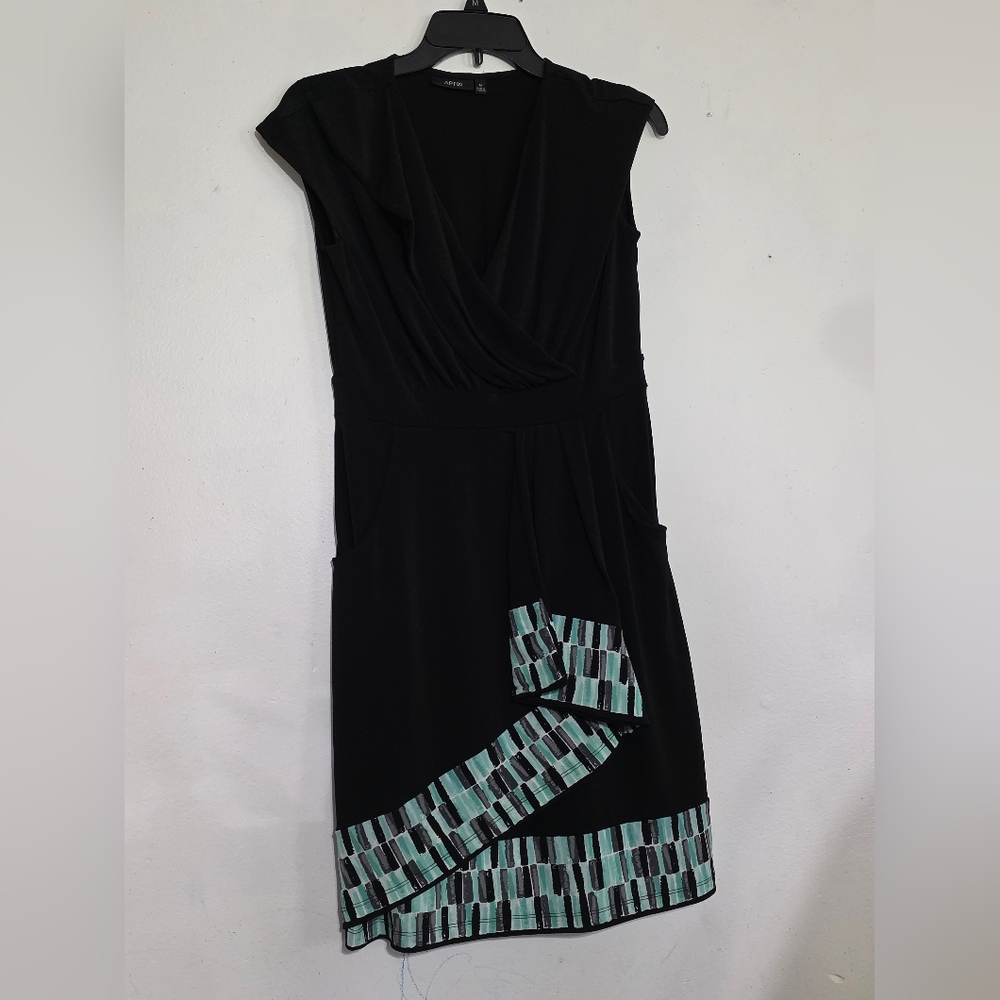 Apt. 9 Black and Teal Dress (0078)